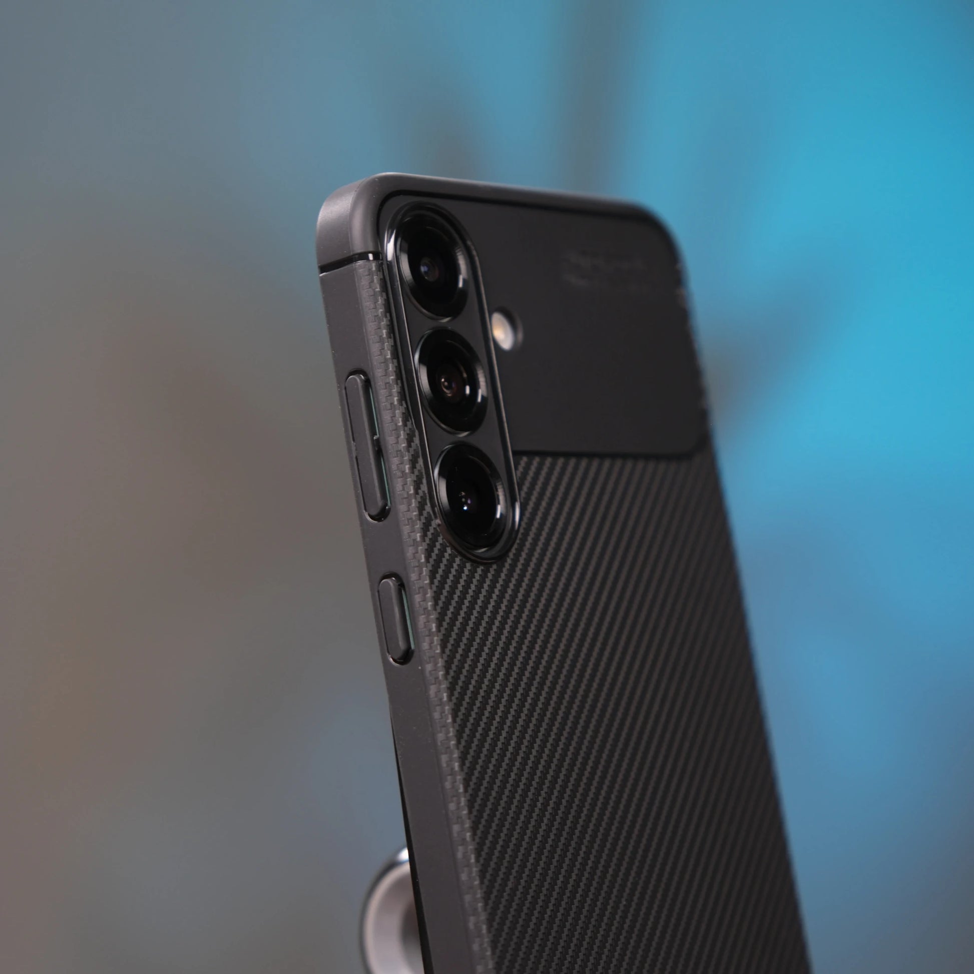 Samsung Galaxy S25 Plus için Karbon Görünümlü Negro Kılıf