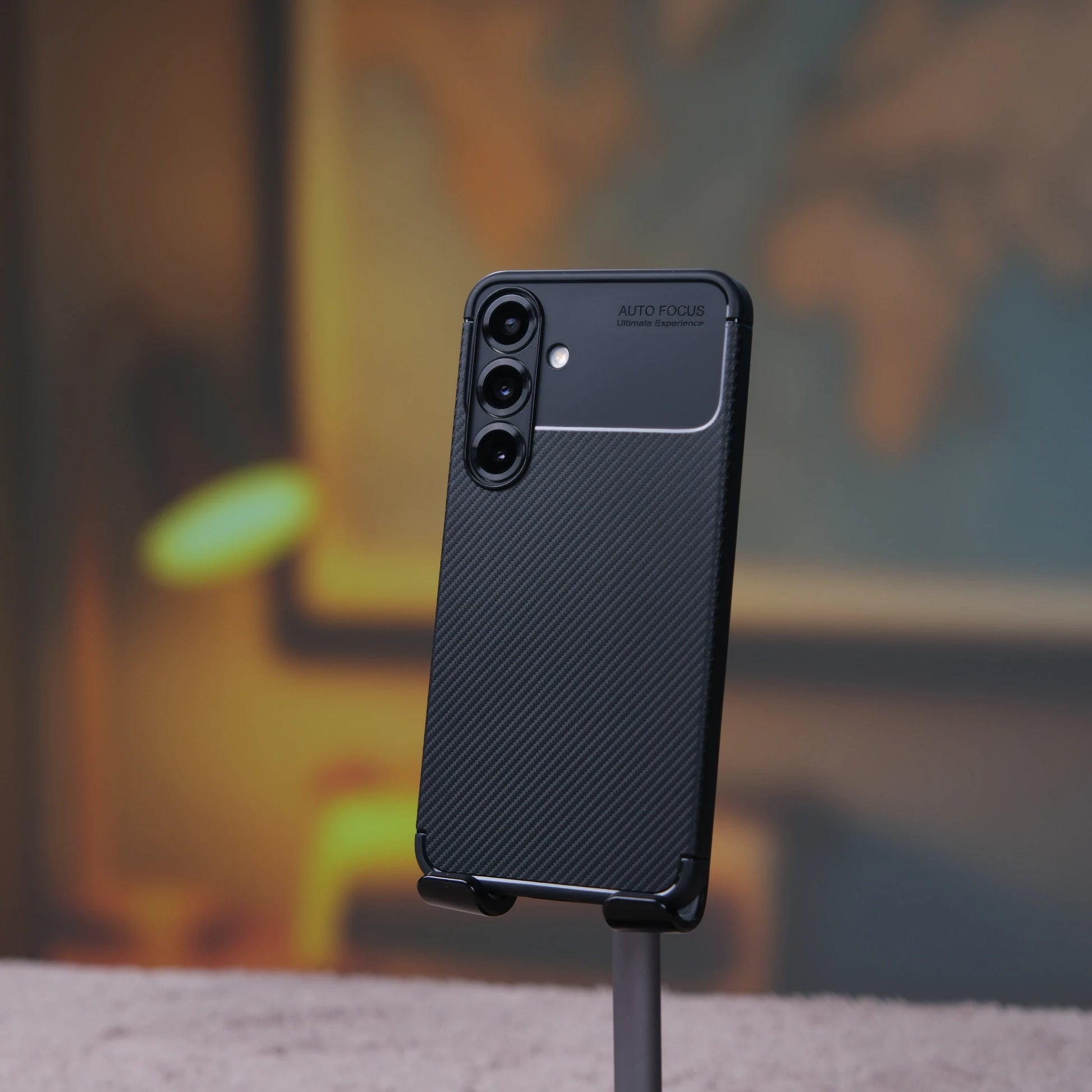 Samsung Galaxy S25 Plus için Karbon Görünümlü Negro Kılıf