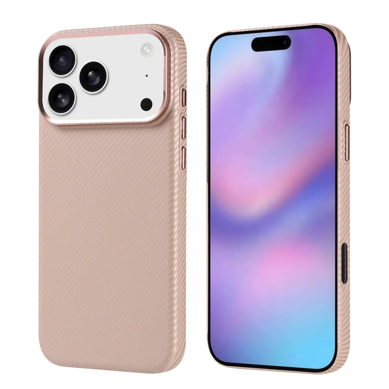 iPhone 17 Pro Max için Karbon Görünümlü Fiber Neks Kılıf